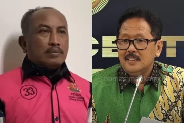 Potret tersangka hakim, Ali Muhtarom (kiri) dalam skandal suap kasus korupsi CPO dan juru bicara Mahkamah Agung, Yanto (kanan). (YouTube.com / Kejaksaan RI - Humas Mahkamah Agung RI)