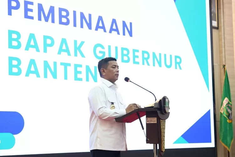 Gubernur Banten Andra Soni memberikan Pembinaan Kepada Para Kepala Sekolah SMA, SMK, dan SKh Negeri se-Provinsi Banten di Pendopo Gubernur Banten, JUmat (25/4/2025)