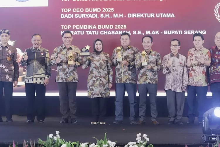  BUMD Award 2025 dari Majalah Top Business di Jakarta pada Senin, 28 April 2025