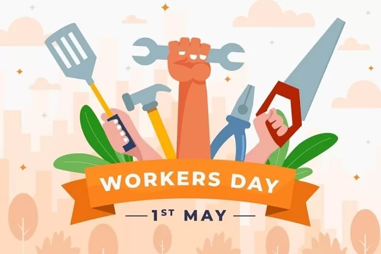 Ilustrasi Hari Buruh dan awal mula peringatan di Indonesia. (Freepik/Freepik)