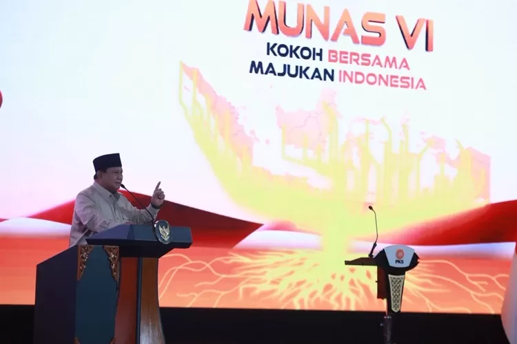 Prabowo Bicara akan bangun 2.000 Desa Nelayan di Munas PKS VI (foto:Promedia)