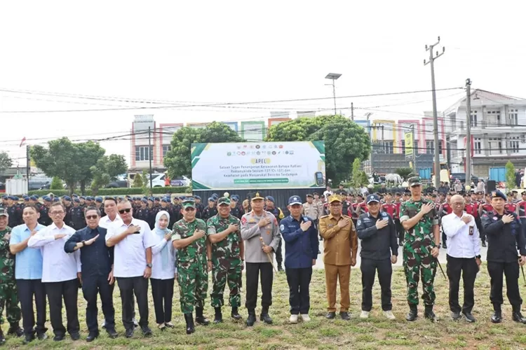 Apel gabungan mitigasi resiko nuklir di kawasan Cikande  yang dipimpin langsung oleh Menteri LH, Hanif Faisol Nurofiq, Senin 13 Oktober 2025 (Foto: TOPMEDIA)