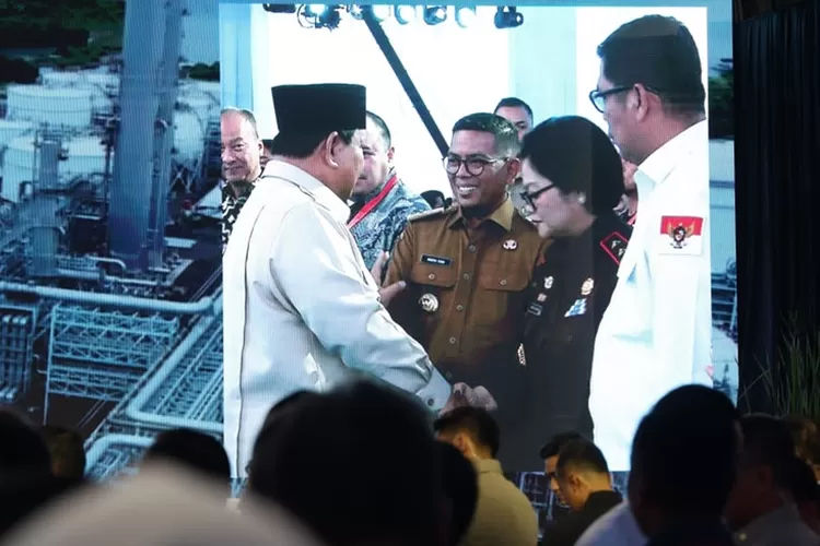 Presiden Prabowo Subianto menghadiri peresmian Pabrik Petrokimia di Cilegon, Kamis 6 November 2025 (Foto: TOPMEDIA)