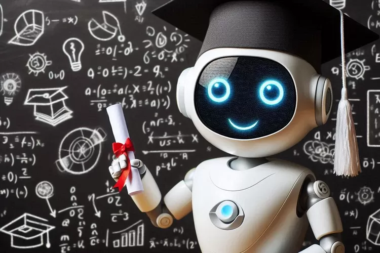 Ilustrasi Kecerdasan Artifisial di Dunia Pendidikan (Ilustrasi: Bing Image Creator)