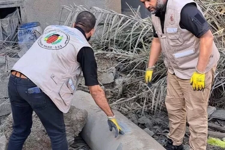 Penampakan bentuk dan ukuran rudal yang digunakan Israel (Instagram @hamza.tamimy)