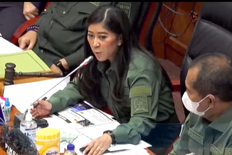 Ketua Komisi I DPR, Meutya Hafid saat rapat fit and proper test calon Panglima TNI (Pmjnews)