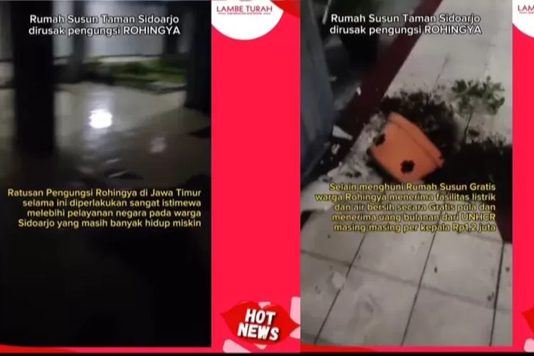 Pengungsi Rohingya mengamuk karna listrik padam (Instagram @lambe_turah)