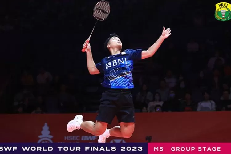 Anthony Sinisuka Ginting kalahkan Naroka Kodai di BWF Wrold Tour Finals 2023 (Instagram @badminton.ina)
