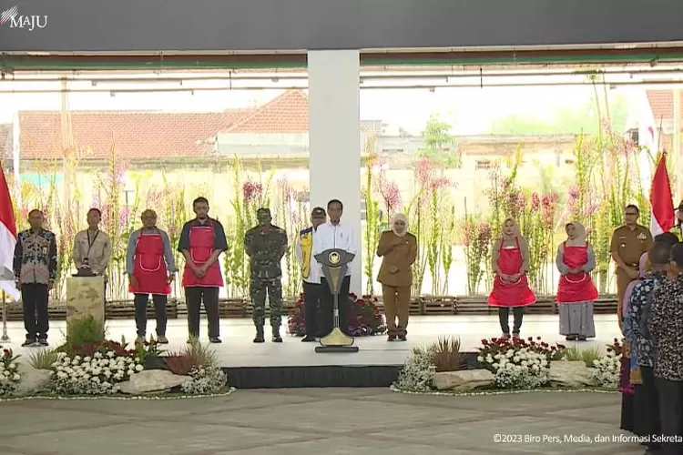 Usai diresmikan, Pasar terbesar Indonesia sudah bisa beroperasi (Tangkap layar sekretariat presiden)