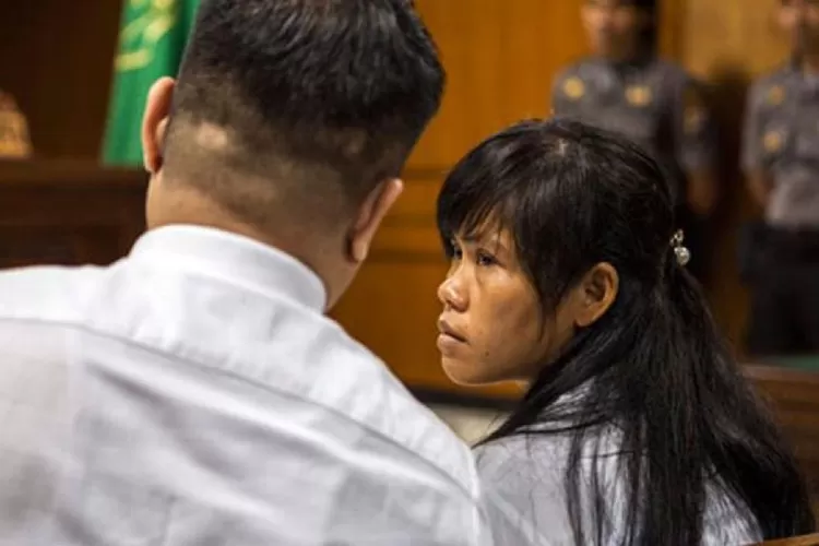 Mary Jane Veloso saat menjalani sidang di pengadilan  (Sumber: X@Xfkurnia)