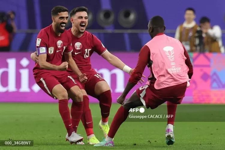 Selebrasi Pemain Qatar  ((Sumber: X irfanmbappe))