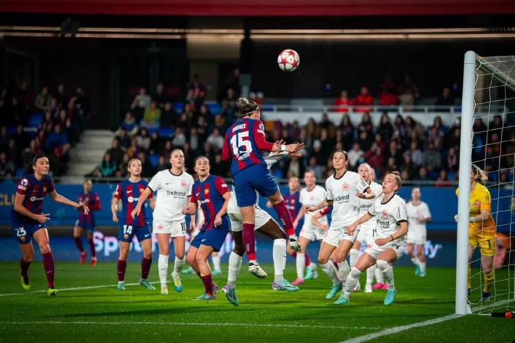 Barcelona Femeni VS Eintracht Frankfurt ( X @FCBfemeni)