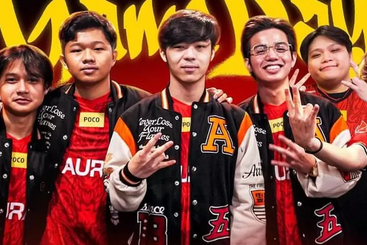 Aura miliki peluang besar melaju ke babak playoff setelah pecahkan winstreak EVOS Glory di MPL ID S13 (Instagram @auraesports)