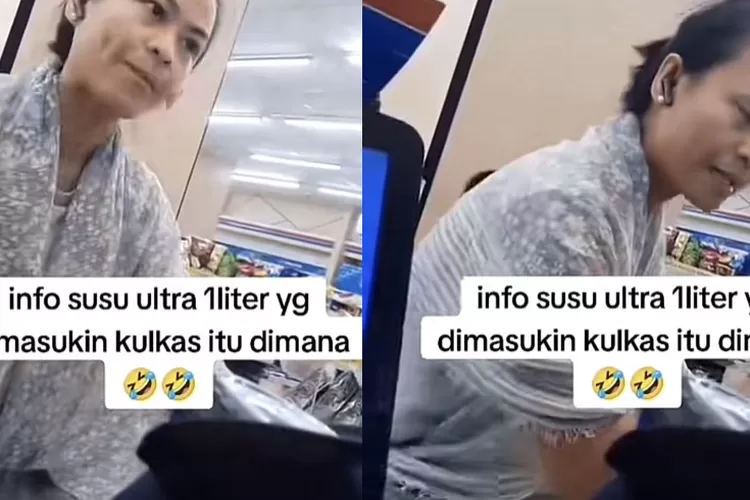 Ibu-ibu marah karena susu UHT yang dibeli tak dingin