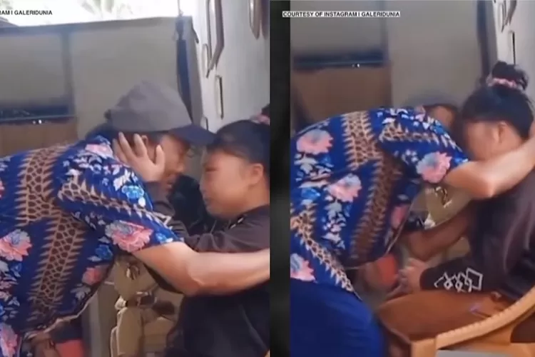 Seorang ayah menangis melihat anaknya babak belur usai KDRT oleh suami sendiri