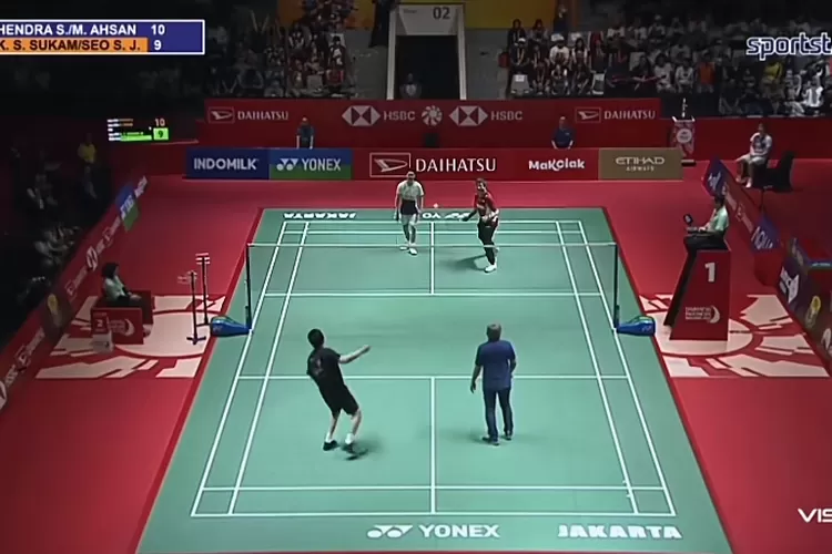 Momen pesta perpisahan Hendra/Ahsan