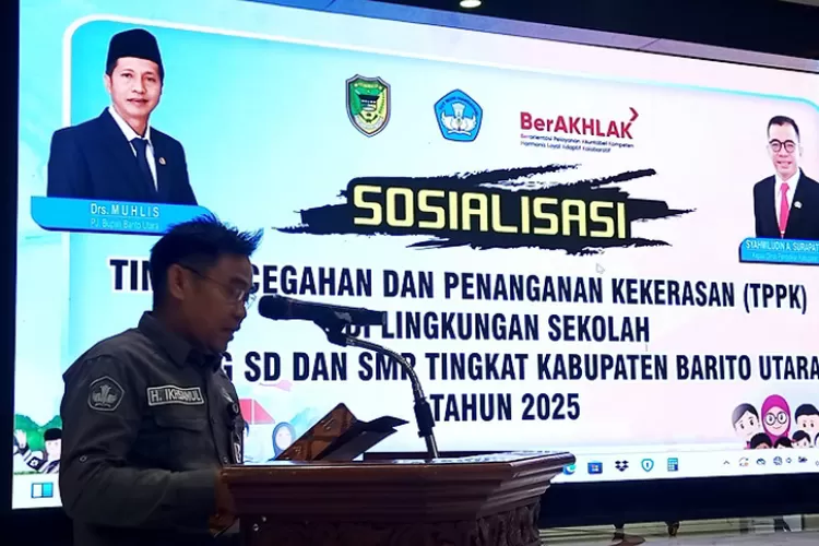  Dinas Pendidikan (Disdik) Barito Utara (Barut), Kalteng, menggelar sosialisasi Tim Pencegahan dan Penanganan Kekerasan (TPPK) di lingkungan sekolah