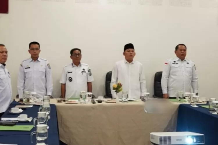 Pemkab Mura Ikuti  Rakor Peluncuran Indikator Indeks Pencegahan Korupsi (foto :  Diskominfo SP Mura)