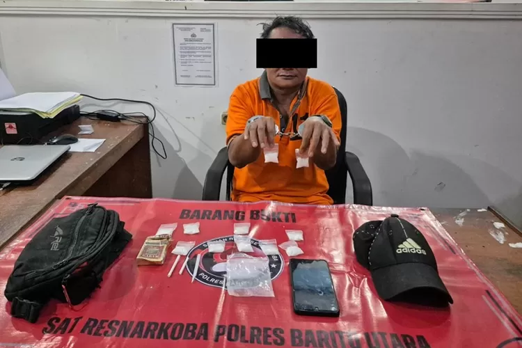Polres Barito Utara Amankan 55,14 Gram Sabu dari Tersangka YL di Jalan Brigjend Katamso (Dok. Kalteng Lima)