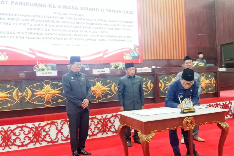 DPRD Mura setujui  Raperda RPJMD menjadi Perda, Kamis (24/07/2025) (Kalteng Lima)