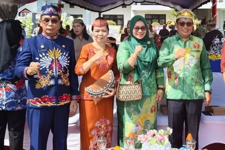 Dewan Rejikinoor saat mengikuti upacar a hari jadi  ke-23 Kabupaten Mura (kalteng Lima)