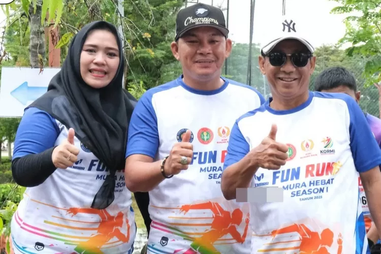 Waket I DPRD Mura Dina Maulidah Dukung Kegiatan Fun Run, Ini Harapannya (foto : Kalteng Lima)