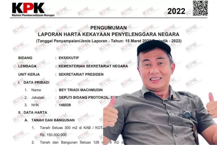 Intip Harta Kekayaan Bey Machmudin Yang Dari Deputi Kini Ditunjuk ...