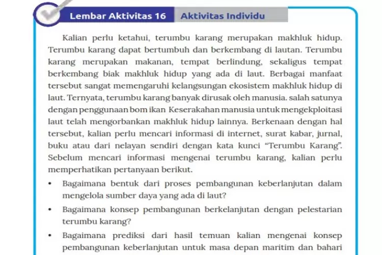 Kunci Jawaban IPS Kelas 7 Kurikulum Merdeka Halaman 109, Menjaga Proses ...