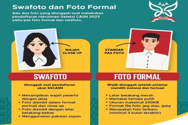 Contoh Swafoto Syarat CPNS Yang Benar Catat Syaratnya Klik Pendidikan