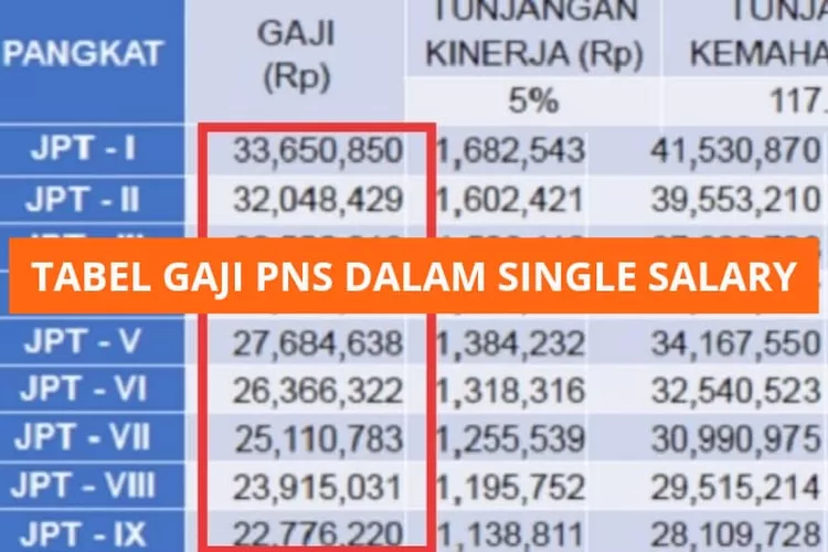 Skema Gaji Tunggal Pns Single Salary Akan Diberlakukan Berbagai Tunjangan Akan Dihapus Untung 5285