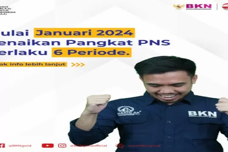 BKN Tetapkan Kenaikan Pangkat PNS Jadi 6 Periode Mulai Tahun 2024 ...