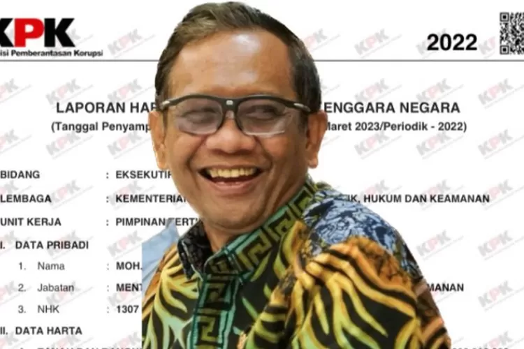 Deretan Harta Kekayaan Mahfud MD, Cawapres Ganjar Pranowo Pada Pilpres ...