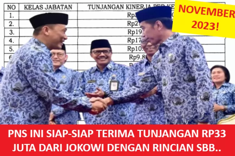 NOVEMBER 2023! PNS Ini Siap-siap Terima Tunjangan 33 Juta Rupiah Dari ...