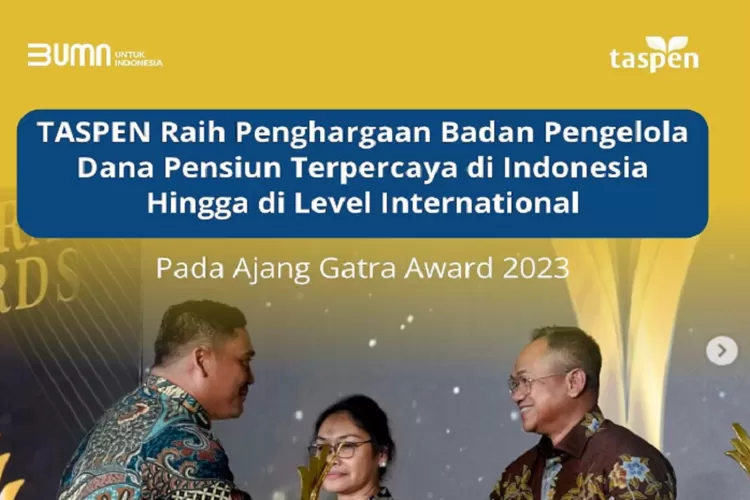 Taspen Raih Penghargaan Badan Pengelola Dana Pensiun Terpercaya - Klik ...