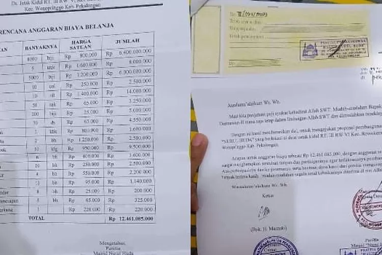 Heboh, Proposal Anggaran Pembangunan Masjid di Pekalongan Capai Rp 12 Miliar (Dok. Instagram @lowslow.indonesia)