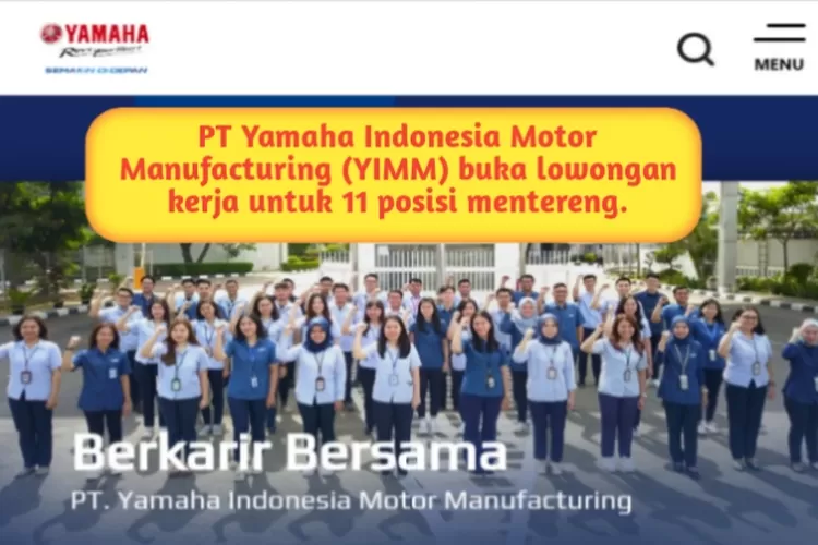 Lowongan Kerja BESAR-BESARAN Di PT Yamaha Indonesia Motor Manufacturing ...