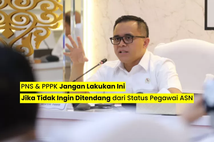 UU NO 20 TAHUN 2023: PNS DAN PPPK DAPAT DITENDANG DARI STATUSNYA ...