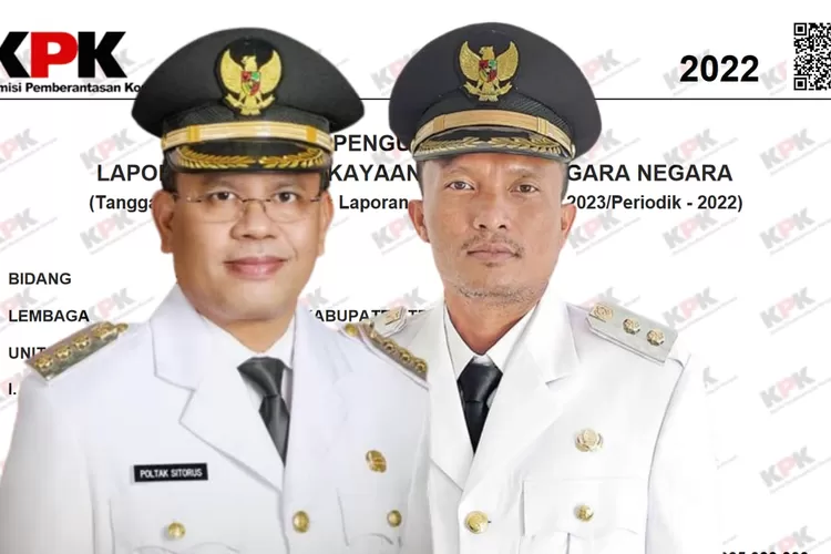 Inilah Harta Kekayaan Bupati Dan Wakil Bupati Toba Provinsi Sumatera ...