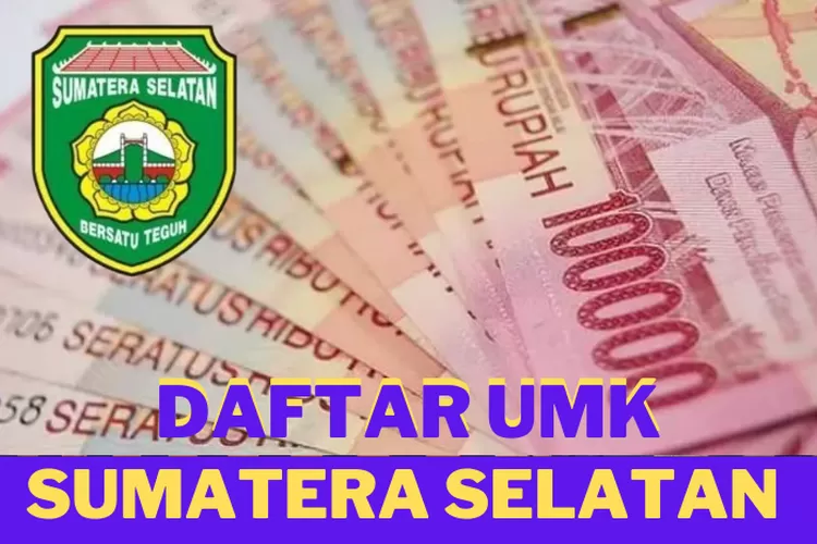 Daftar UMK Sumatera Selatan 2024 Semua Daerah, Palembang Paling Tinggi ...