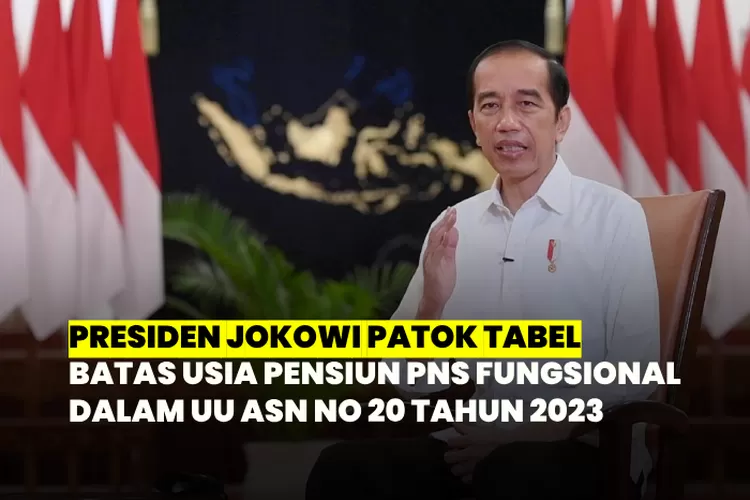 Presiden Jokowi Tandatangani Tabel Batas Usia Pensiun PNS Fungsional ...