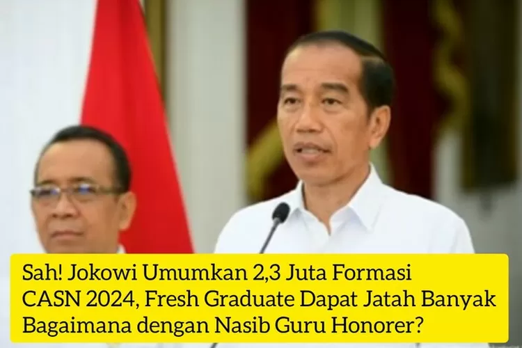 SAH! Presiden Jokowi Umumkan 2,3 Juta Formasi Untuk Seleksi CASN 2024 ...