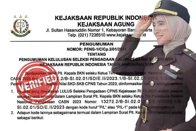 RESMI! Pengumuman Kelulusan Seleksi CPNS Kejaksaan Agung Republik