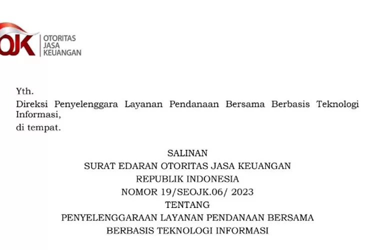 Ini Peraturan Baru OJK Tentang Simulasi Perhitungan Batas Maksimum ...