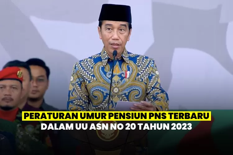 Peraturan Umur Pensiun PNS Terbaru Dalam UU ASN No 20 Tahun 2023 Untuk ...