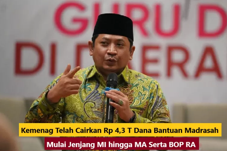 Alhamdulillah Kemenag Telah Cairkan Rp4385 Triliun Dana Bos Madrasah Mulai Jenjang Mi Hingga 6875