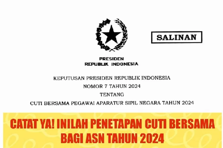 Hore!! Presiden Jokowi Telah Sahkan Keppres Tentang Cuti Bersama Bagi ...