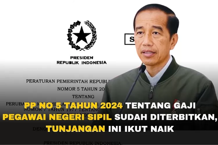 PNS Makin Sejahtera! PP No 5 Tahun 2024 tentang Gaji Pegawai Negeri