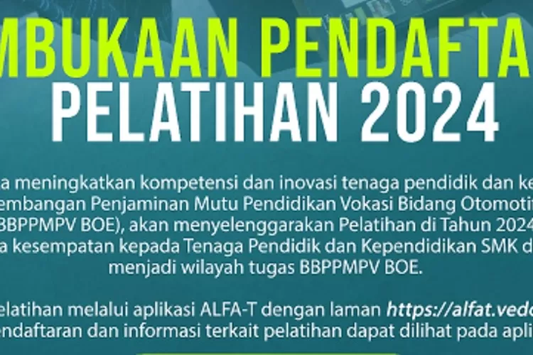 Kabar Gembira Guru Produktif SMK. Telah Dibuka Pembukaan Pendaftaran ...