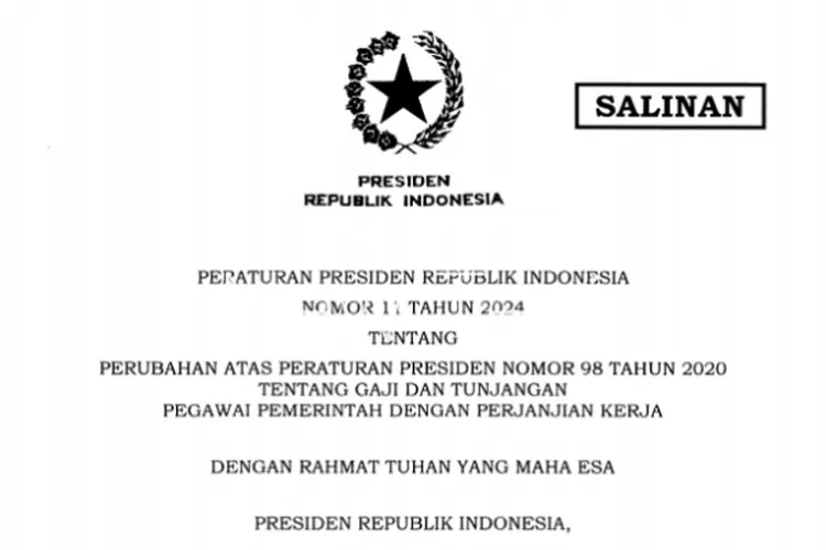 Resmi! Perpres No 11 Tahun 2024 Naikkan Gaji PPPK, Ini Dia Rinciannya ...