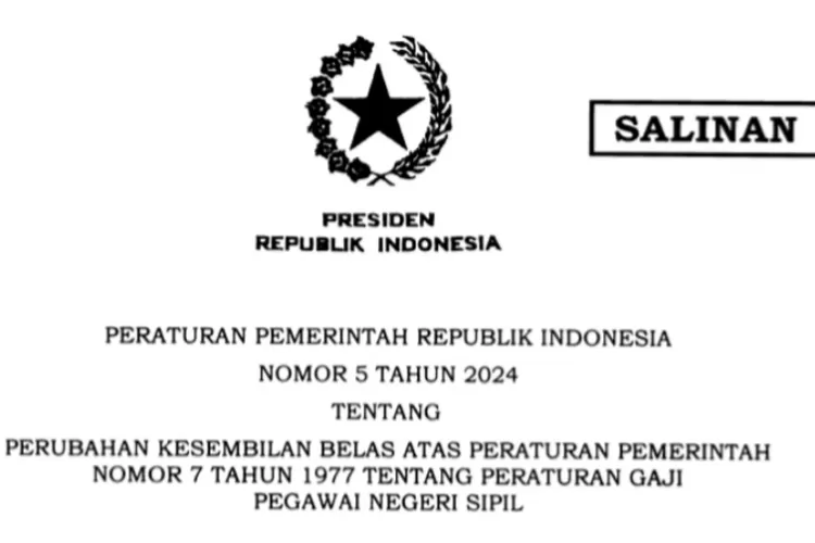 Resmi dari Kemenkeu, Realisasi PP Nomor 5 Tahun 2024 Tentang Kenaikan